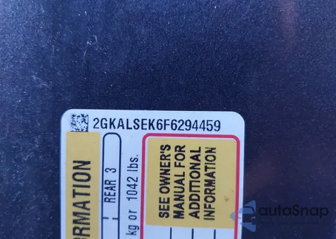 2015 GMC Terrain Slt-1 из США, поврежденный, VIN 2GKALSEK6F6294459